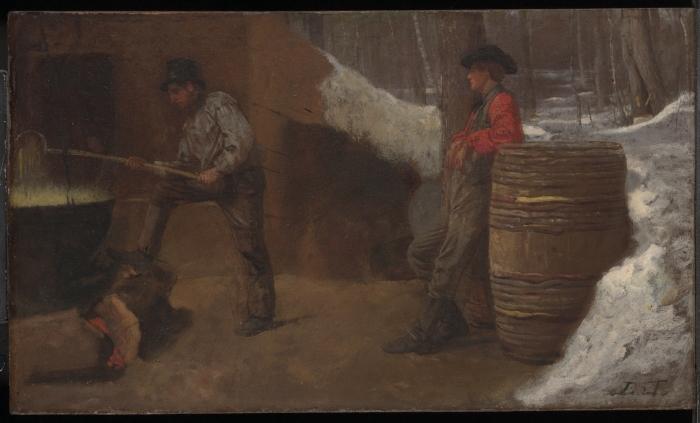 Eastman Johnson Sugar Camp oil painting image